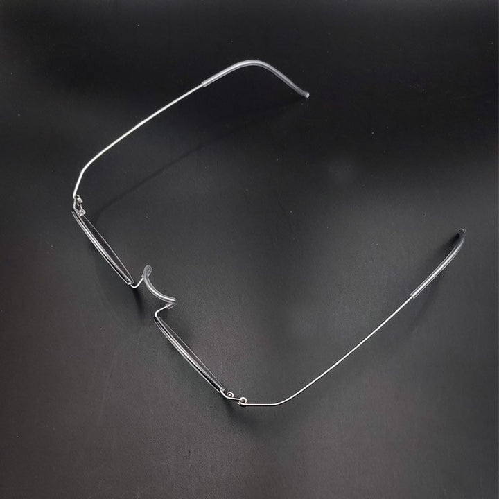 Yujo Unisex Full Rim Round Handcrafted Stainless Steel Customized Lens/ Diameter Eyeglasses Full Rim Yujo   