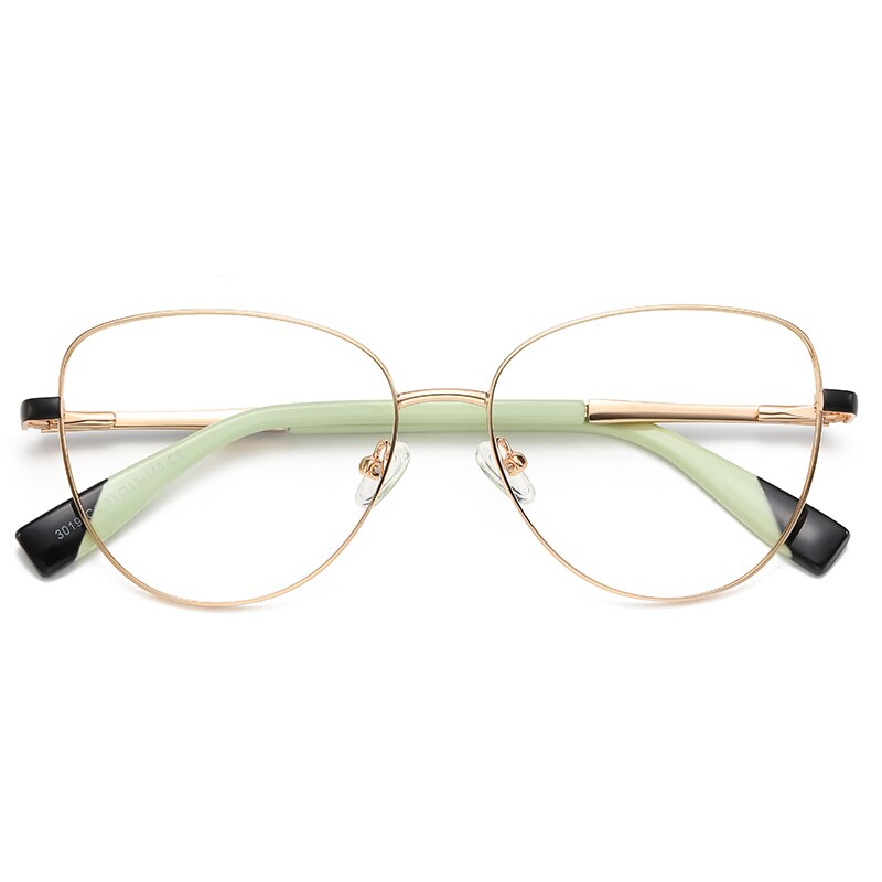 Hdcrafter Women's Full Rim Cat Eye Frame Eyeglasses 3019 Full Rim Hdcrafter Eyeglasses C1  