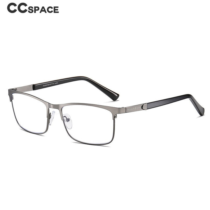 CCSpace Men's Full Rim Square Alloy Frame Hyperopic "+" Reading Glasses 54323 Reading Glasses CCspace   