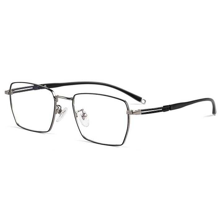 Hotochki Men's Full Rim Square Titanium Frame Eyeglasses T8603t Full Rim Hotochki   
