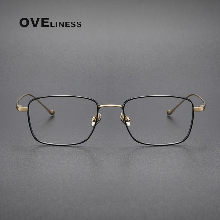 Oveliness Unisex Full Rim Square Titanium Eyeglasses  Chordf Full Rim Oveliness   