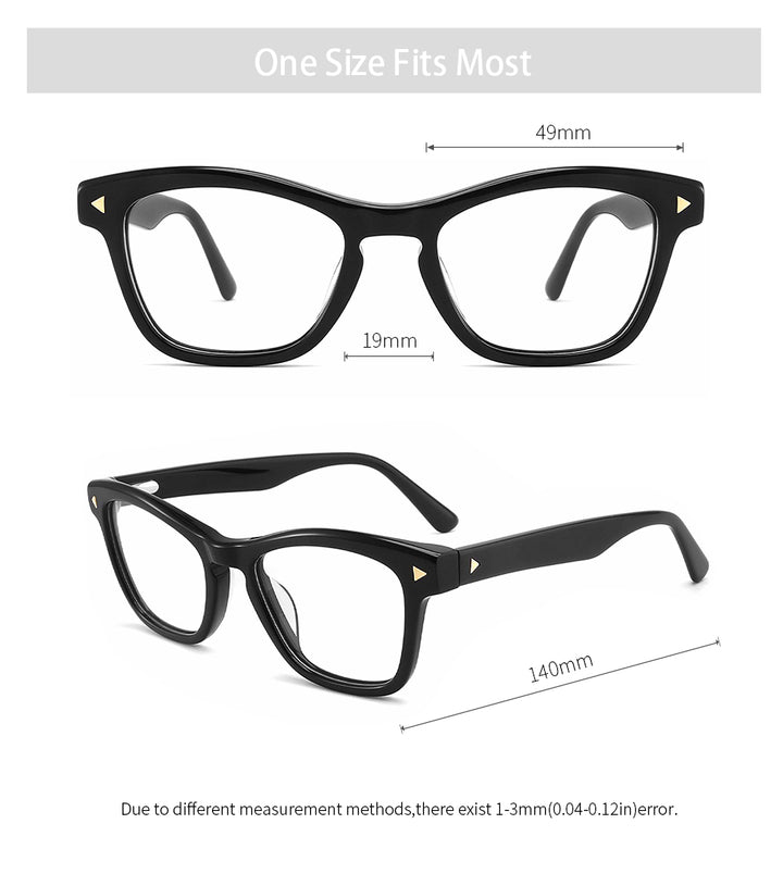 Kansept Unisex Full Rim Square Acetate Eyeglasses Fg1400 Full Rim Kansept   