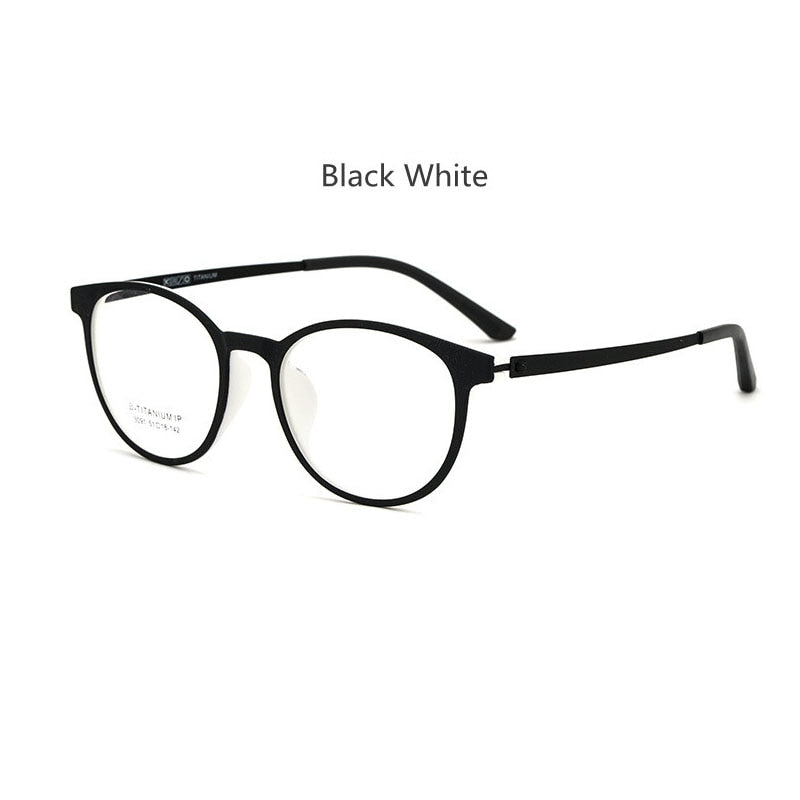 Handoer Unisex Full Rim Square Tr 90 Titanium Hyperopic Photochromic Reading Glasses +350 To +600 23091 Reading Glasses Handoer +350 black white 