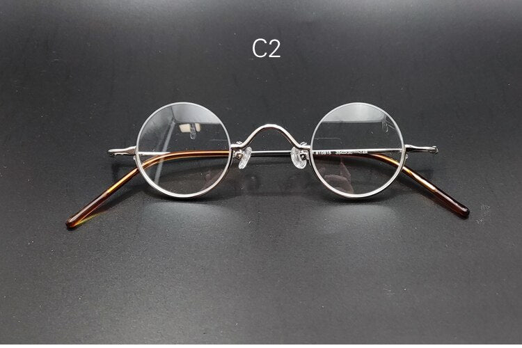 Yujo Unisex Semi Rim Round 35mm Alloy Anti blue Light Reading Glasses Reading Glasses Yujo China 0 C2