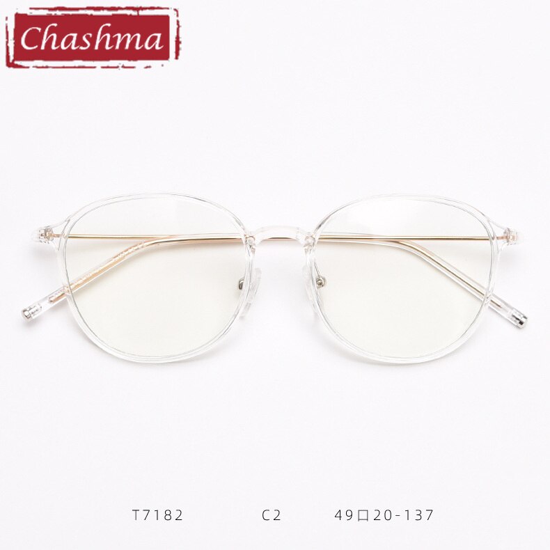 Chashma Women's Round Tr 90 Eyeglasses Full Rim Full Rim Chashma Ottica Transparent  