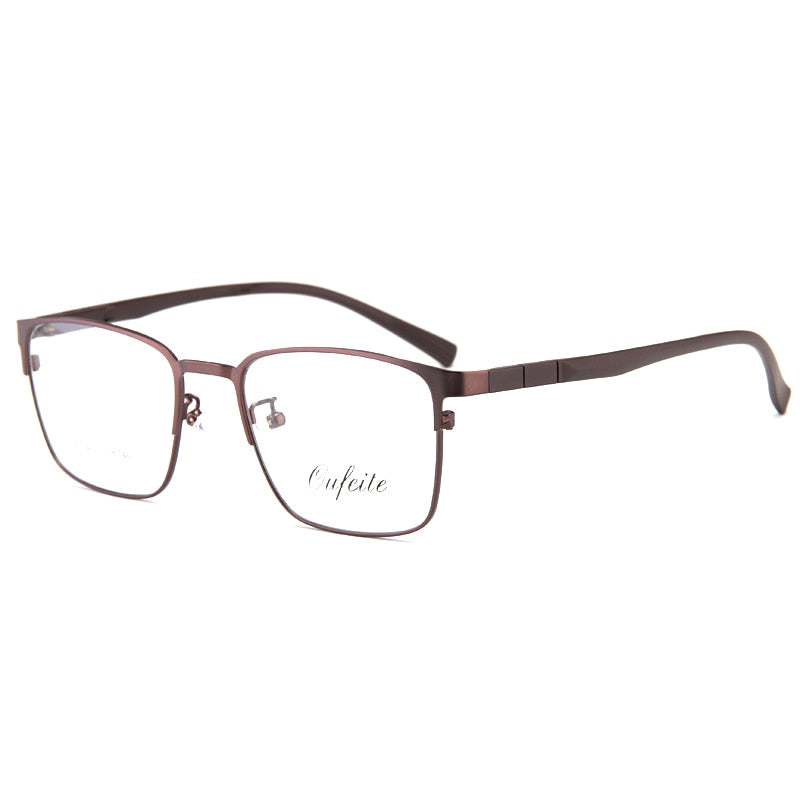 Bclear Men's Full Rim Square Tr 90 Alloy Eyeglasses My88004 Full Rim Bclear Auburn  