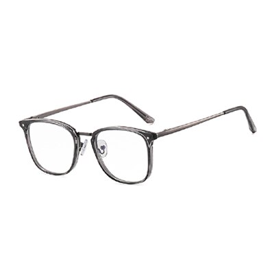 Ralferty Women's Full Rim Square Acetate Alloy Eyeglasses F95959 Full Rim Ralferty China C9 Clear Gray 