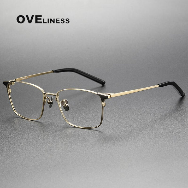 Oveliness Unisex Full Rim Square Titanium Eyeglasses 961 Full Rim Oveliness   