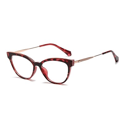 Ralferty Women's Full Rim Square Cat Eye Tr 90 Acetate Eyeglasses D836 Full Rim Ralferty China C3 Leopard 