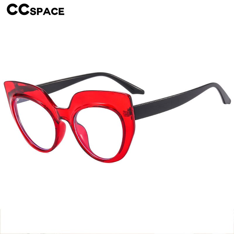 CCSpace Women's Full Rim Cat Eye Tr 90 Eyeglasses 55541 Full Rim CCspace   