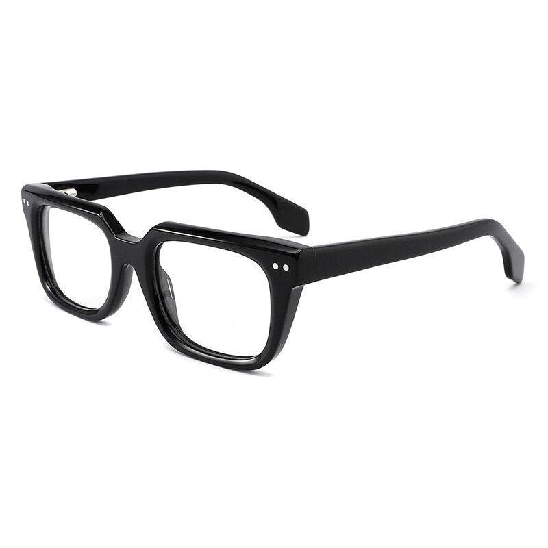 Gatenac Unisex Full Rim Square Acetate Frame Eyeglasses Gxyj797 Full Rim Gatenac   