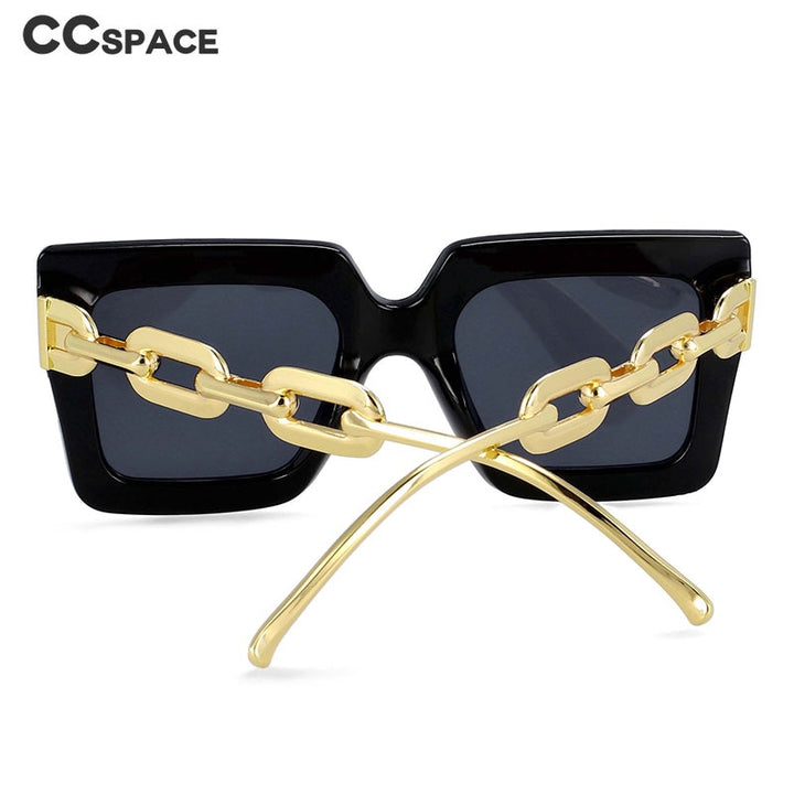 CCSpace Women's Full Rim Oversized Square Cat Eye Resin Frame Sunglasses 54210 Sunglasses CCspace Sunglasses   