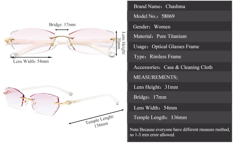 Cubojue Rectangle TR 90 Titanium Reading Glasses – FuzWeb
