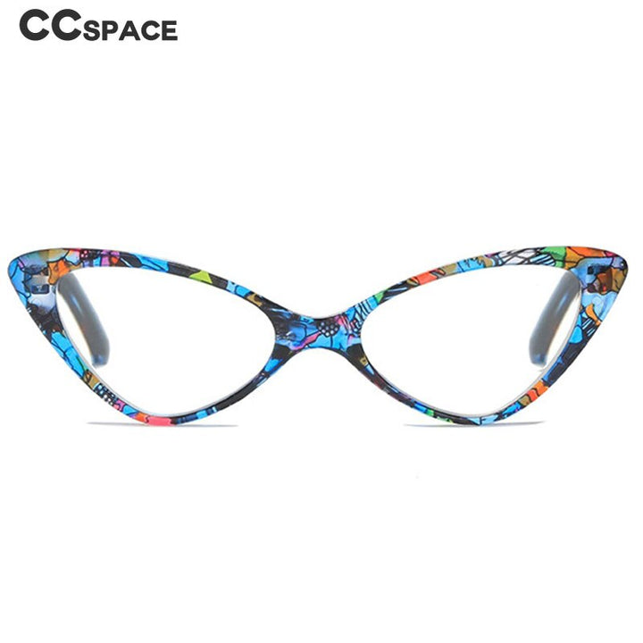 CCSpace Unisex Full Rim Cat Eye Acetate Eyeglasses 54556 Full Rim CCspace   