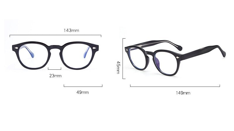 Cubojue Unisex Full Rim Round Tr 90 Titanium Anti Blue Reading Glasses Reading Glasses Cubojue   