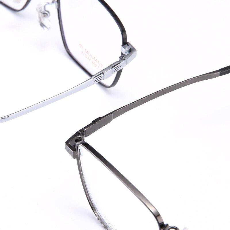Bclear Men's Full Rim Square Titanium Frame Eyeglasses My004 Full Rim Bclear   
