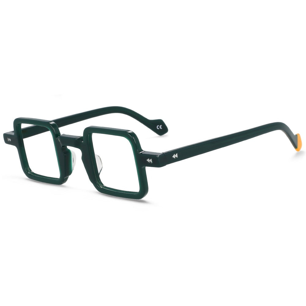 CCspace Unisex Full Rim Square Acetate Eyeglasses 55351C Full Rim CCspace Green China 