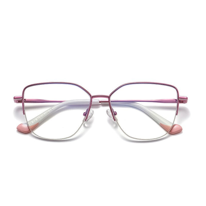 Hotony Women's Full Rim Square Alloy Eyeglasses 3028 Full Rim Hotony C6  