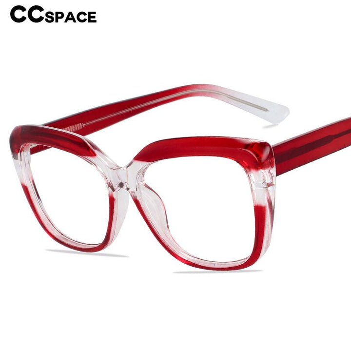 CCSpace Full Rim Square Tr 90 Titanium Frame Eyeglasses 54194 Full Rim CCspace   