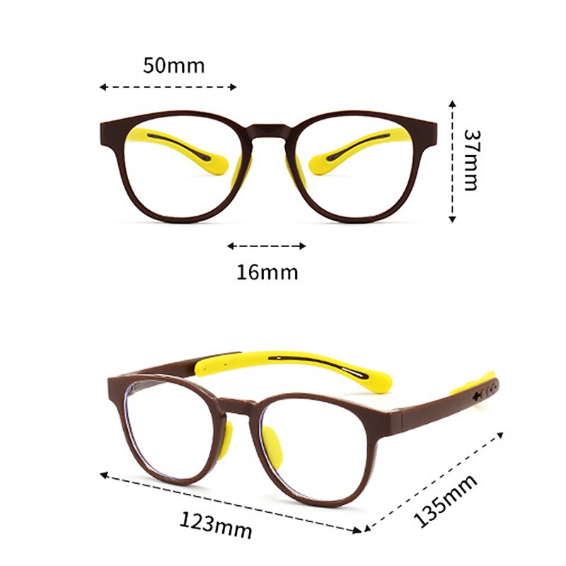 Yimaruili Kids Square Silicone Eyeglasses – FuzWeb