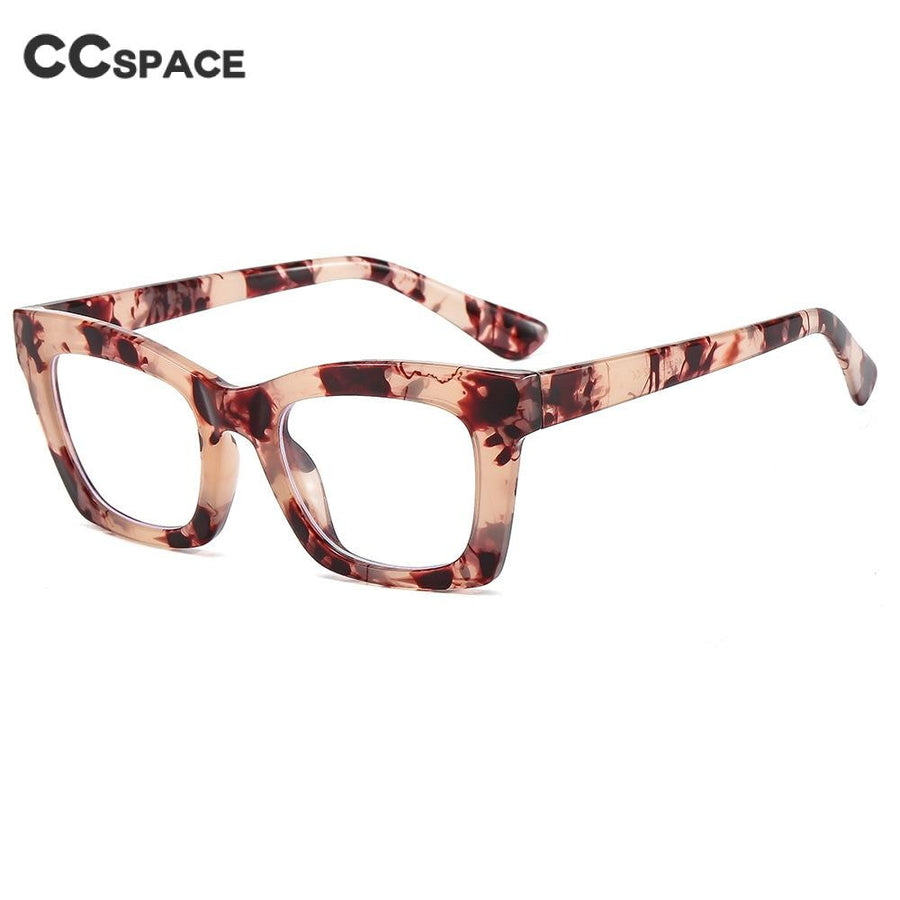 CCSpace Unisex Full Rim Square Acetate Eyeglasses 55655 Full Rim CCspace   