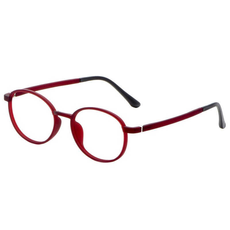 Cubojue Unisex Full Rim Round Tr 90 Titanium Reading Glasses 1067 Reading Glasses Cubojue 0 Red 