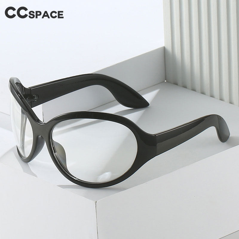 CCspace Women's Full Rim Oversized Oval PC Eyeglasses 56356 Full Rim CCspace   