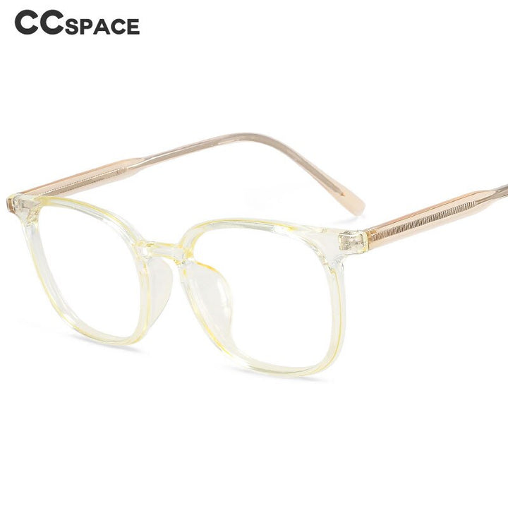 CCspace Unisex Full Rim Square Tr 90 Acetate Eyeglasses 55518 Full Rim CCspace   