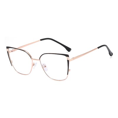 Ralferty Women's Full Rim Square Cat Eye Tr 90 Acetate Eyeglasses F82019 Full Rim Ralferty China C1 Black 
