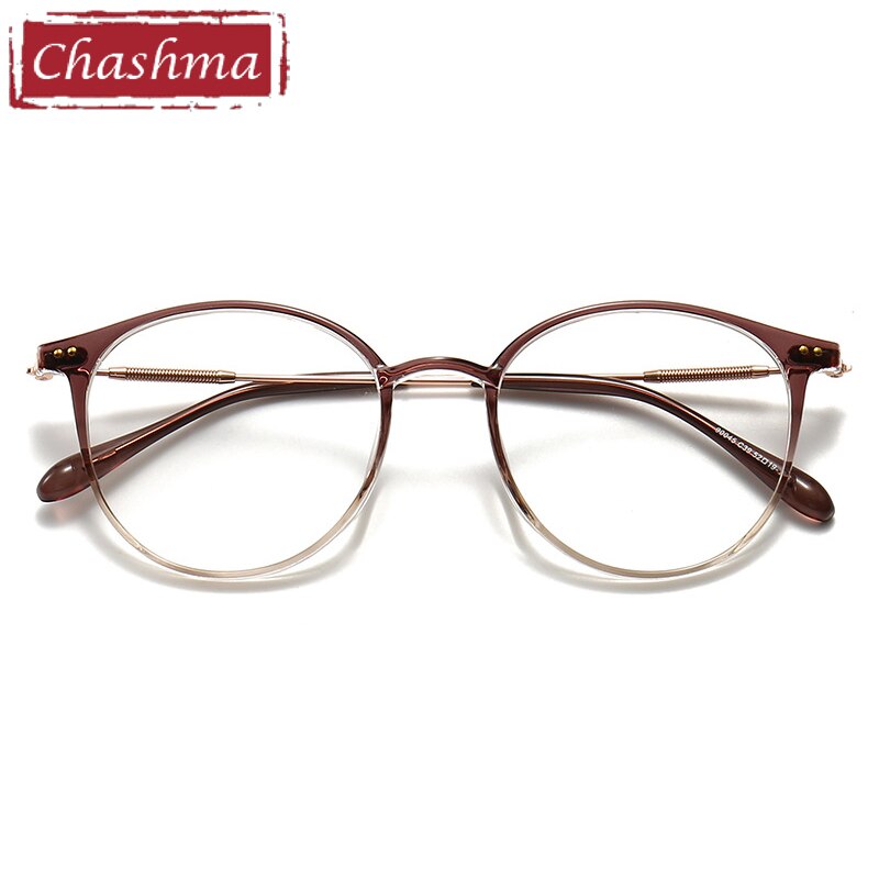 Chashma Unisex TR 90 Titanium Round Full Rim Frame Eyeglasses 90045 Full Rim Chashma   