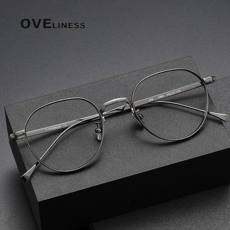 Oveliness Unisex Full Rim Square Titanium Eyeglasses 169 Full Rim Oveliness   