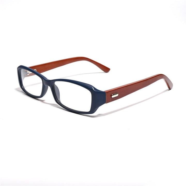 Cubojue Unisex Full Rim Small Rectangle Tr 90 Titanium Myopic Reading Glasses Reading Glasses Cubojue 0 M3 blue red 