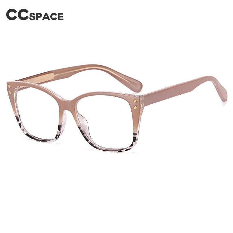 CCSpace Women's Full Rim Square Tr 90 Eyeglasses 55261 Full Rim CCspace   
