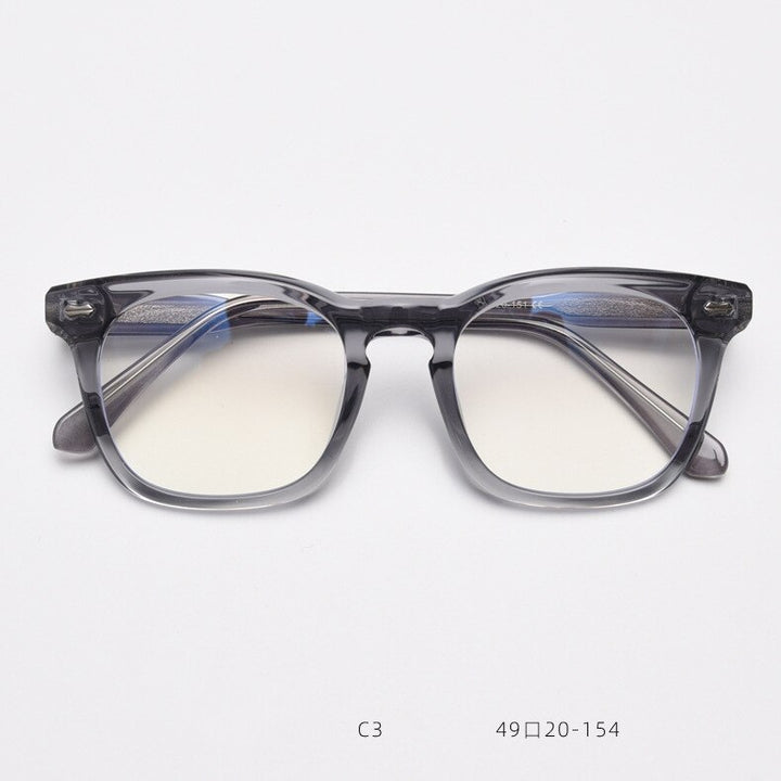 CCSpace Unisex Full Rim Square Cat Eye Tr 90 Acetate Eyeglasses 55801 Full Rim CCspace Gray China 