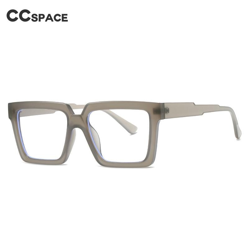 CCspace Unisex Full Rim Square Tr 90 Eyeglasses 55830 Full Rim CCspace   