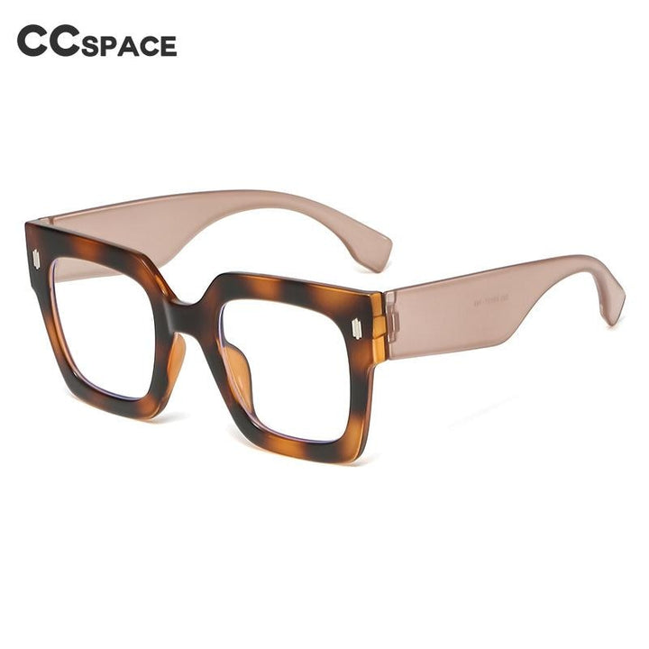 CCSpace Unisex Full Rim Square Cat Eye Tr 90 Eyeglasses 55987 Full Rim CCspace   