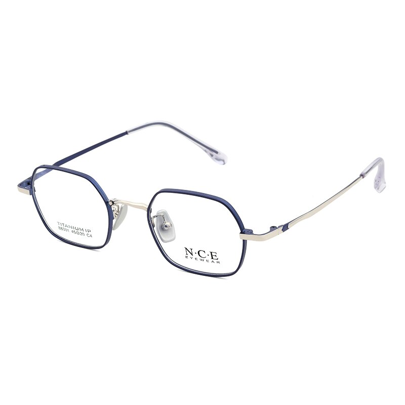 Zirosat Unisex Eyeglasses Frame Pure Titanium 88301 Frame Zirosat blue  