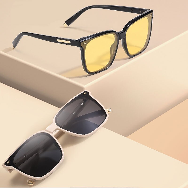 Yimaruili Unisex Full Rim Square Acetate Frame Polarized Sunglasses TR-ZC127 Sunglasses Yimaruili Sunglasses   