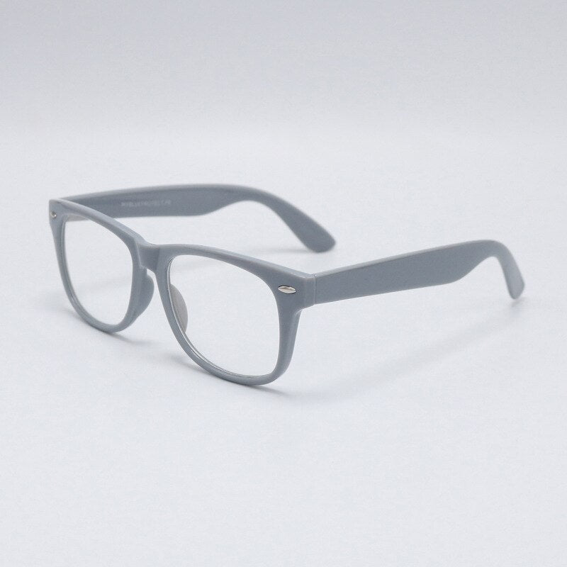 Cubojue Unisex Full Rim Square Tr90 Titanium Hyperopic Reading Glasses Y1040k Reading Glasses Cubojue anti blue light 0 Gray 