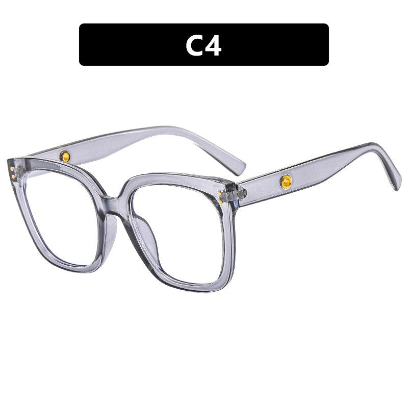 CCSpace Unisex Full Rim Square Cat Eye Acetate Eyeglasses 55503 Full Rim CCspace China GreyWhite 