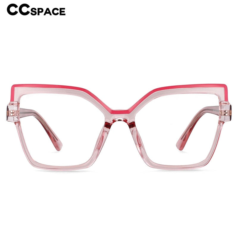 CCSpace Women's Full Rim Butterfly Cat Eye Tr 90 Titanium Frame Eyeglasses 54463 Full Rim CCspace   