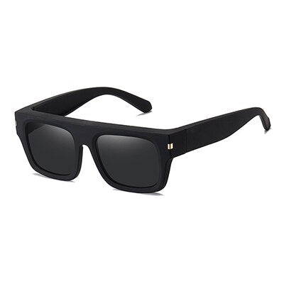 Ralferty Unisex Full Rim Square Tr 90 Acetate Polarized Overlay Sunglasses D7527 Clip On Sunglasses Ralferty C73 Black China As picture
