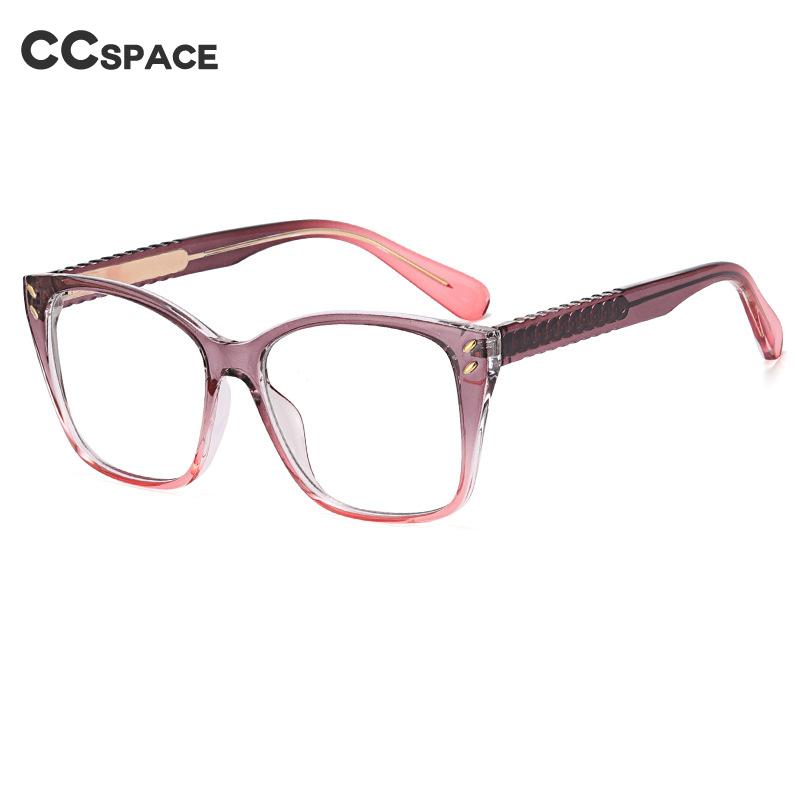 CCSpace Women's Full Rim Square Tr 90 Eyeglasses 55261 Full Rim CCspace   