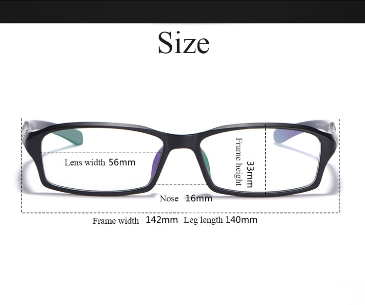 Bclear Men's Full Rim Rectangle Tr 90 Titanium Sport Eyeglasses My6059 Full Rim Bclear   