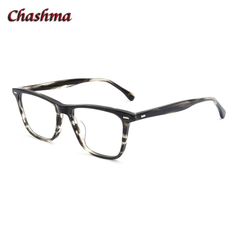 Chashma Ochki Unisex Full Rim Square Acetate Eyeglasses 7913 Full Rim Chashma Ochki   