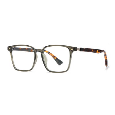 Ralferty Unisex Full Rim Square Tr 90 Acetate Eyeglasses D867 Full Rim Ralferty C526 Green China 