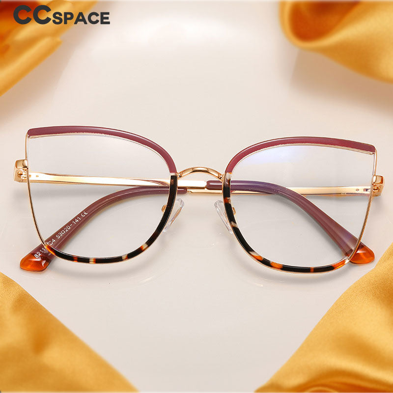 CCspace Women's Full Rim Square Cat Eye Tr 90 Titanium Eyeglasses 56706 Full Rim CCspace   