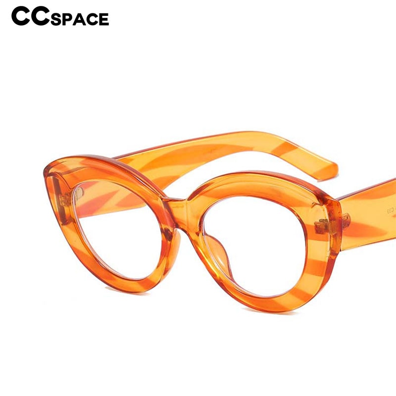 CCspace Women's Full Rim Large Cat Eye Acetate Eyeglasses 55118 Full Rim CCspace   