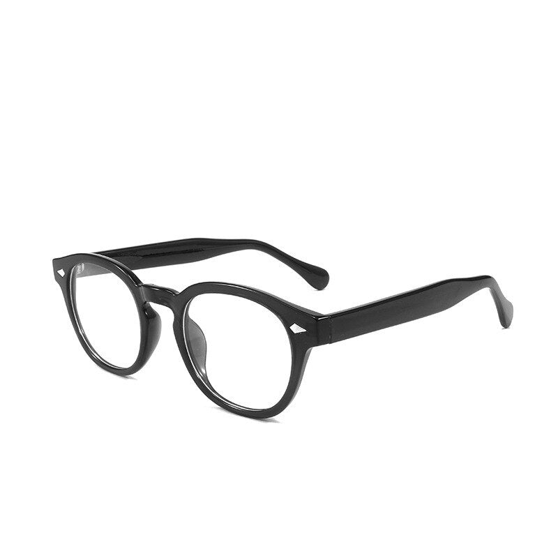 Cubojue Unisex Full Rim Round Tr 90 Titanium Anti Blue Reading Glasses Reading Glasses Cubojue 0 Black 