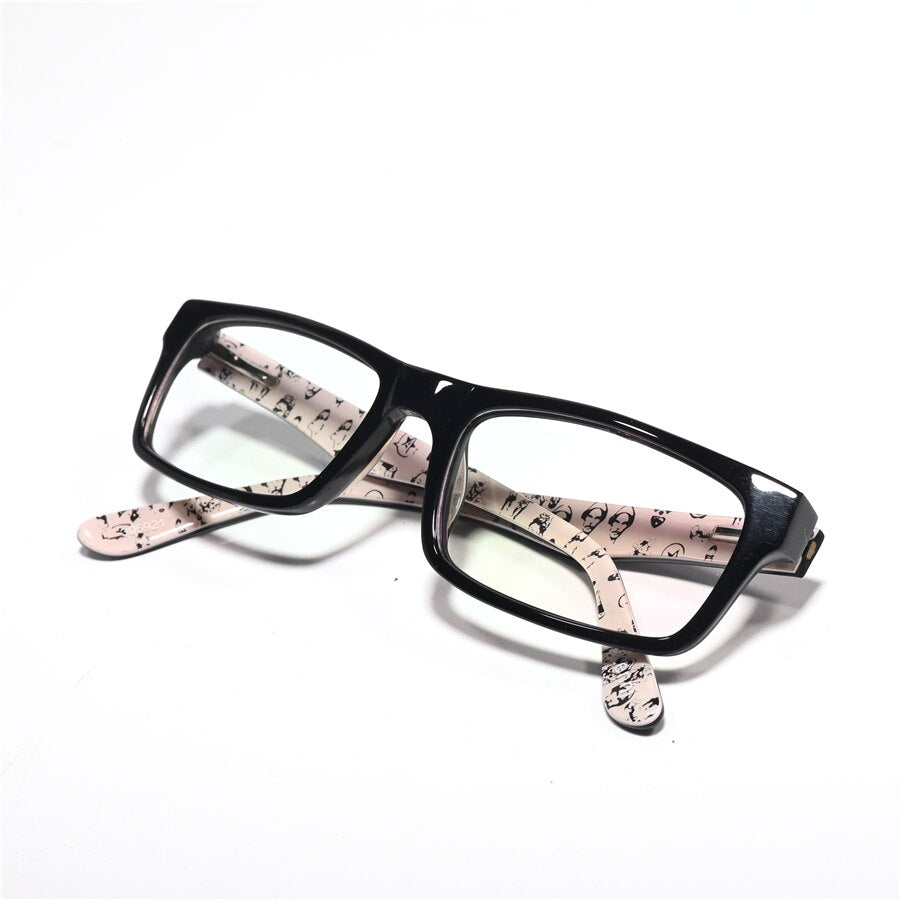 Cubojue Unisex Full Rim Small Rectangle Tr 90 Titanium Hyperopic Reading Glasses 305921 Reading Glasses Cubojue 0 M1 